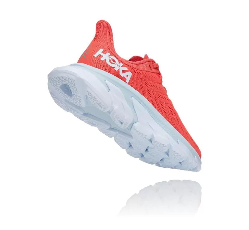 Women's Clifton Edge Hot Coral / White