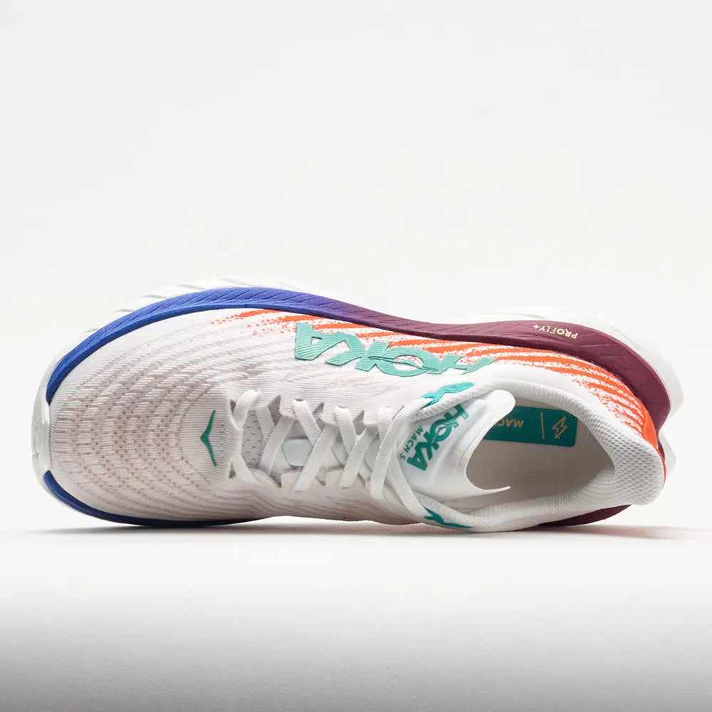 HOKA Mach 5 Men's White/Flame