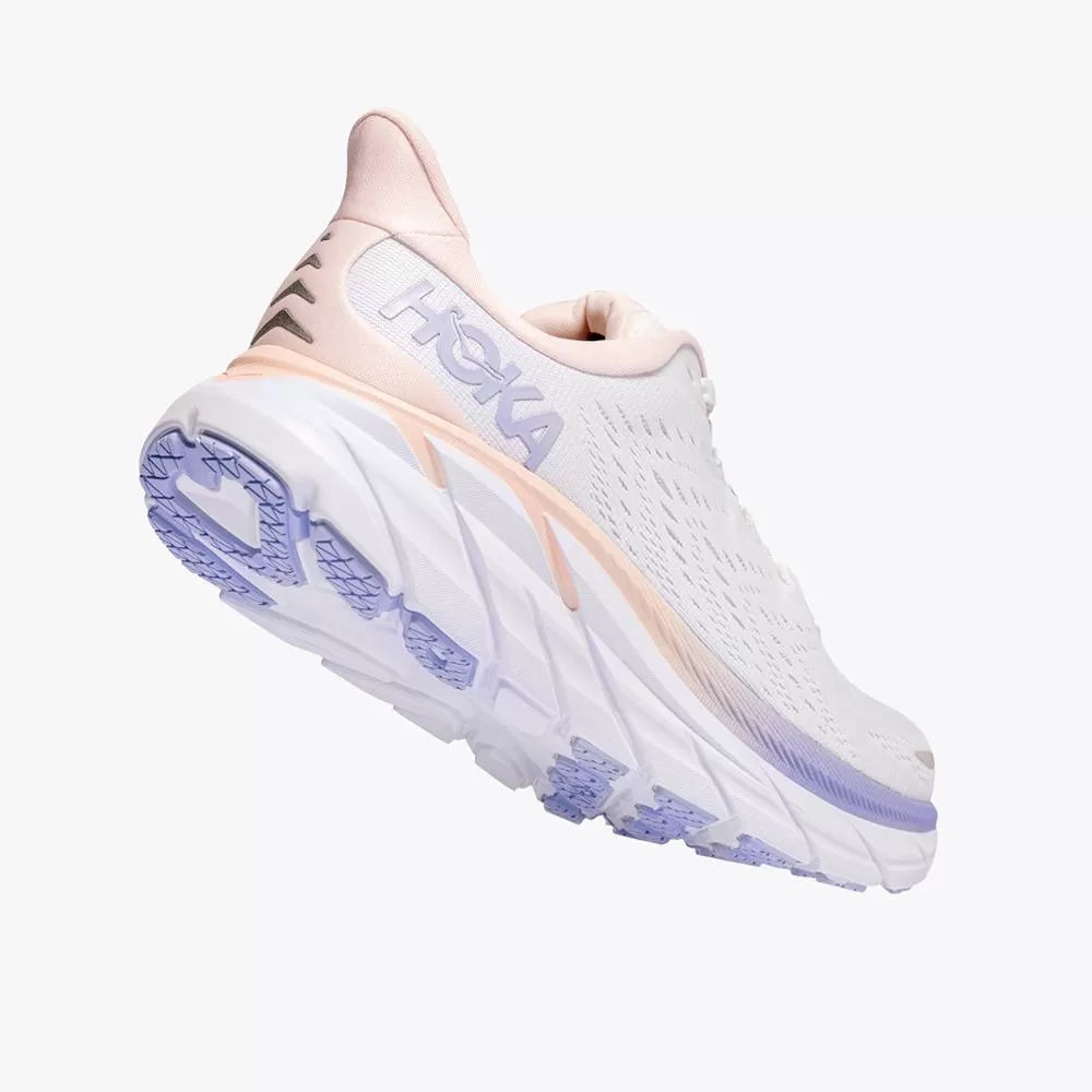 Women's Clifton 8 - Champagne White / Manganese Crystal Pink